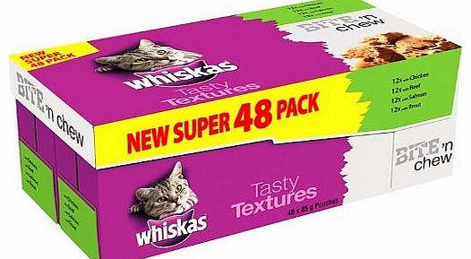 Pouch Tasty Textures Bite n Chew Mixed 48 X 85 g pouches