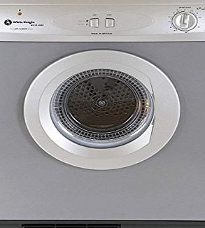 White Knight C44A7S 7kg Vented Tumble Dryer Silver