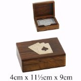 Wooden Games Set - Playing Card Box