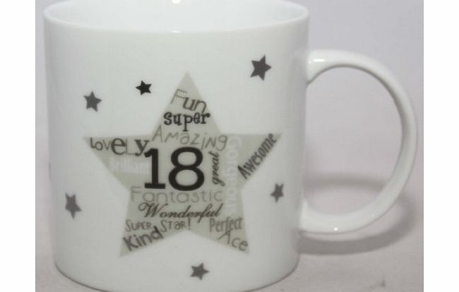 Widdop Bingham Happy 18th Birthday Fine China Mug