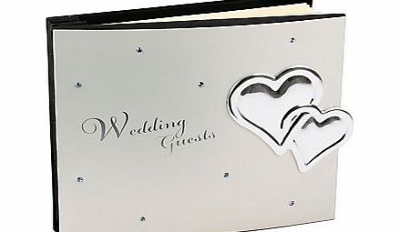 Widdop Crystal Heart Wedding Guest Book - Wedding Gift