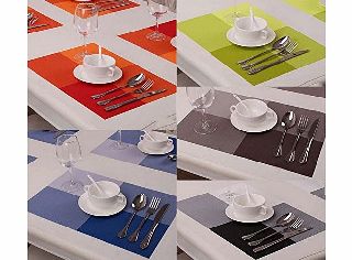 WIDEN ELECTRIC Set of 4 Large Rectangular Table Mats PlaceMats Protector Dining Decoration