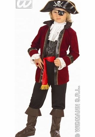WIDMANN Childrens Booty Island Pirate Child 140cm Costume Medium 8-10 yrs (140cm) for Buccaneer Fancy Dress