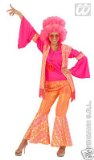 WIDMANN LADIES HIPPIE WOMAN FANCY DRESS COSTUME
