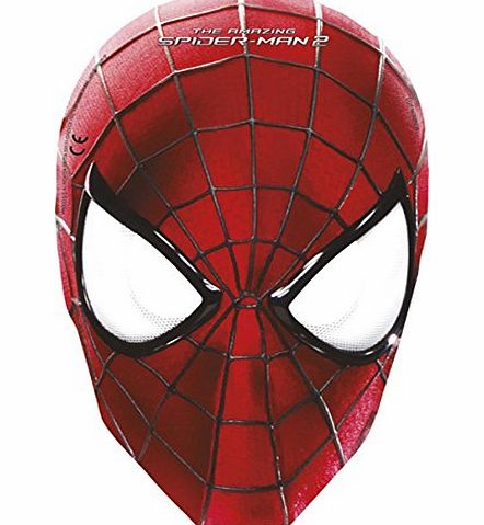 Wiked Fun Official Amazing Spiderman 2 Paper Masks Pack of 6 Product Code: 71888