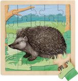 Wooden 20 Piece Jigsaw Puzzle - Hedgehog