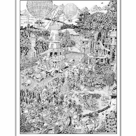 wildergorn  Colour-In Posters - Potters Road - GIANT colouring poster 27 x 40 inches