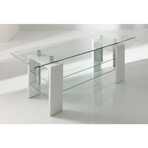 Wilkinson Furniture Calico Glass Top TV Stand in