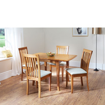 Wilkinson Furniture Childers Solid Wood Dining Set in Honey