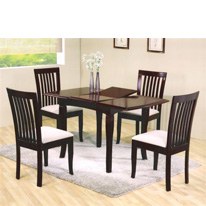 Wilkinson Furniture Childers Solid Wood Dining Set in Mahogany
