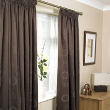 Adelphi Curtains Lined Chocolate 46inx72in