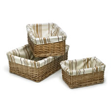 Basket Stripe Brown x 3