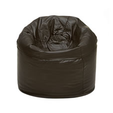 Bean Bag Seat Faux Leather Brown