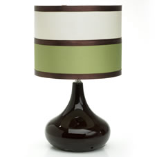Bretton Table Lamp with Shade Chocolate and Moss