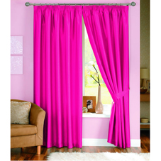 Java Lined Curtains Cerise 46inx72in