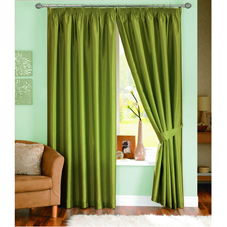 Java Lined Curtains Moss 90inx90in