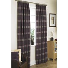 Wilkinson Plus Longton Curtains Lined Aubergine 46inx54in