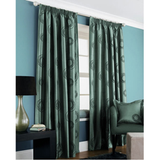 Orbit Lined Curtains Pewter 46inx72in