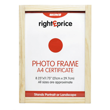 Right Price Pine Photo Frame A4