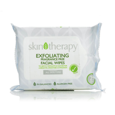 Skin Therapy Exfoliating Facial Wipes x 25