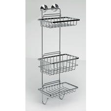 Spin And Secure Shower Caddy 3 Tier