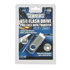 Texet USB Flash Drive Portable Data Transfer 4GB