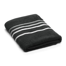 Wilko Hand Towel Stripe Black