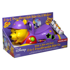 Wilkinson Plus Winnie the Pooh 2 in 1 Transformable Ride On