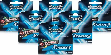 Wilkinson Sword Xtreme 3 Systems 4 Blades 6 Pack