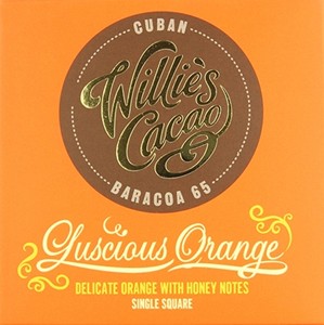 Willies Luscious Orange dark chocolate bar