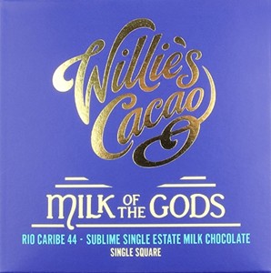 Willies Milk of the Gods milk chocolate bar