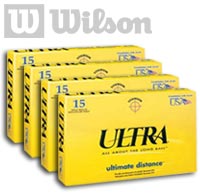 Wilson 4 x Wilson Ultra Ultimate Distance Balls (15 pack)