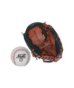 Wilson EZ Catch Baseball Glove and Ball