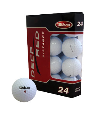 Wilson Golf Deep Red Golf Balls 24 Ball Pack