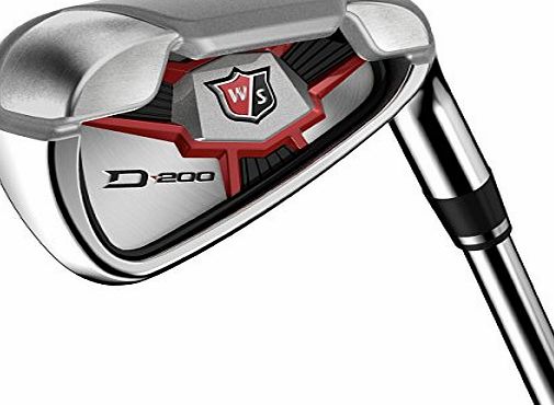 Wilson Mens D200 Steel U Right Hand Gap Wedge - Silver