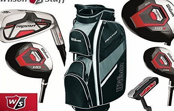 Prostaff HL Mens Complete Golf Club Set & 2014 Prosaff Black Cart Bag All Graphite Right Hand