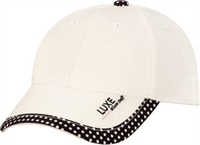 Wilson Staff Luxe Cap White Black Dot WGH902201
