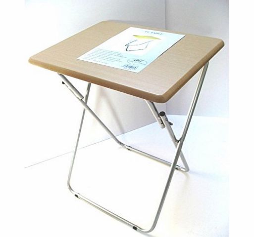 Wilson_Direct Small Folding Foldable Occasional TV Table Tea Coffee Bed Side With Metal Legs