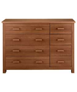Winchester 4 Wide 4 Narrow Drawer Chest - Dark