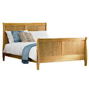 Double Bed, Oak, With Brook Mattress
