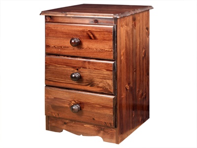 Savoy Bedside Table - Chocolate Brown Small
