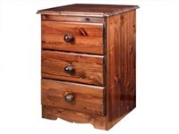 Savoy Bedside Table - Chocolate Brown