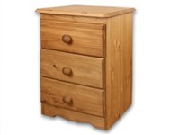 Savoy Bedside Table Mahogany Lacquered