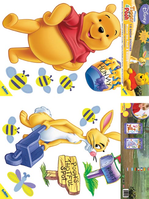 Winnie the Pooh 14 Giant Wall Stickers