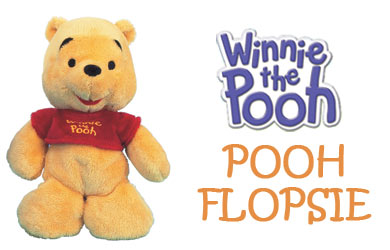 the Pooh Flopsie Soft Toy