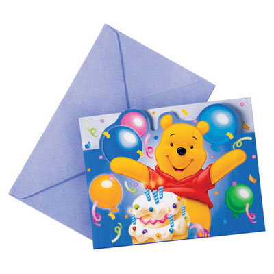 Winnie The Pooh Party Invitations
