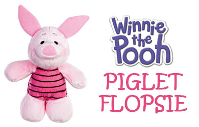 Winnie the Pooh Piglet Flopsie Soft Toy