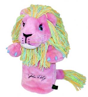 PINK JOHN DALY LION GOLF HEADCOVER