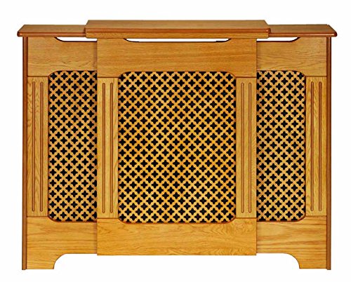 traditional classic honey oak medium adjustable radiator cover / cabinet