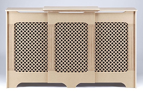 traditional classic ready to paint large adjustable radiator cover / cabinet